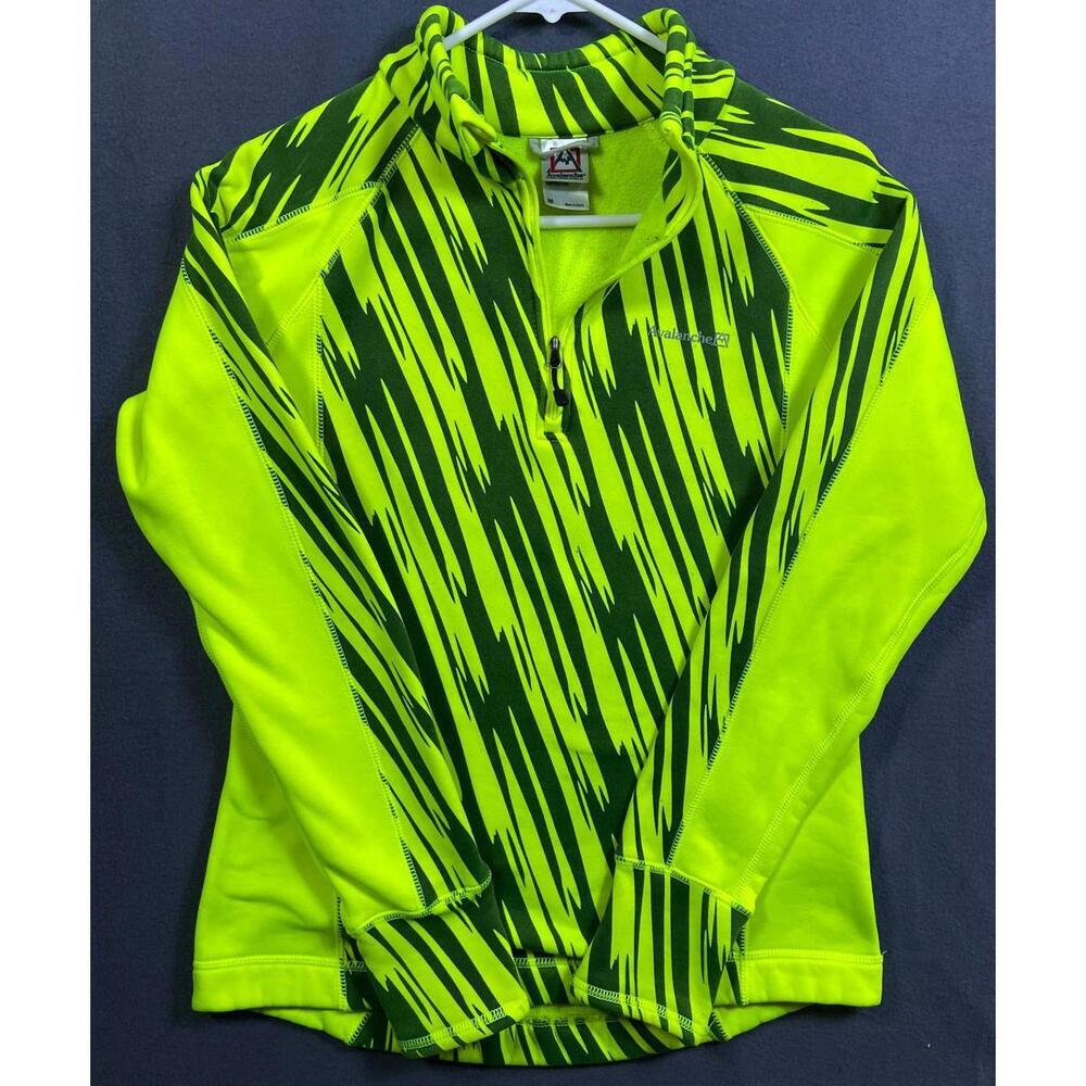 Avalanche Neon Yellow Zebra Shirt Pullover M Women's Sweatshirt Safety Running